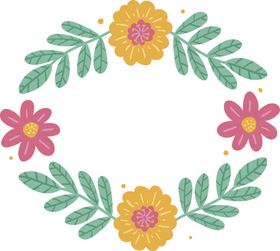 花朵标签免抠图
