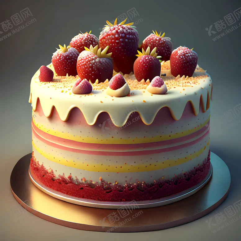 编号：45874410250416004872【酷图网】源文件下载-生日蛋糕