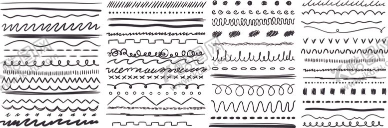 编号：62675110120157126342【酷图网】源文件下载-多样线条边框几何线条图案