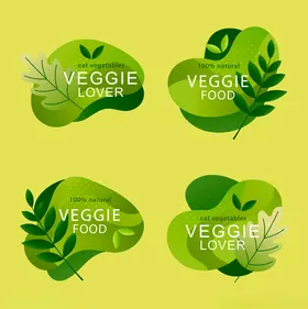 绿色蔬菜食品标志设计