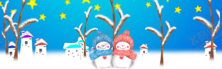 编号：74363803302057232294【酷图网】源文件下载-情侣雪人