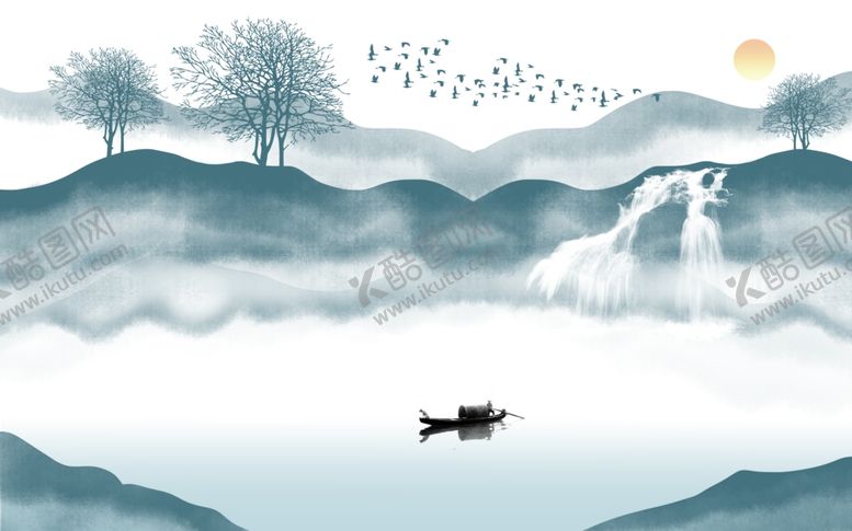 编号：74922710120337053593【酷图网】源文件下载-山水画水墨山水画意境山水画