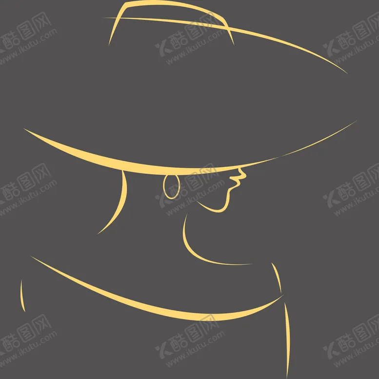 编号：32076810190824322983【酷图网】源文件下载-简约手绘耳环帽子女性