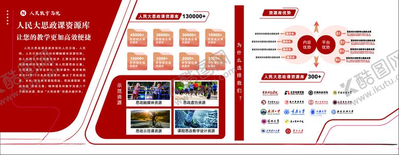 编号：66625204281820374375【酷图网】源文件下载-红色商务风宣传折页设计