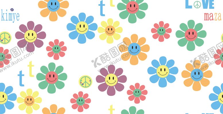 编号：22086806171714173387【酷图网】源文件下载-笑脸花朵