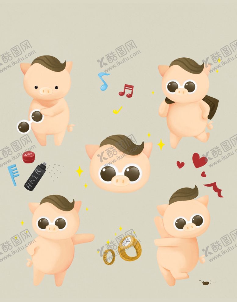 编号：46698007041427469700【酷图网】源文件下载-猪表情