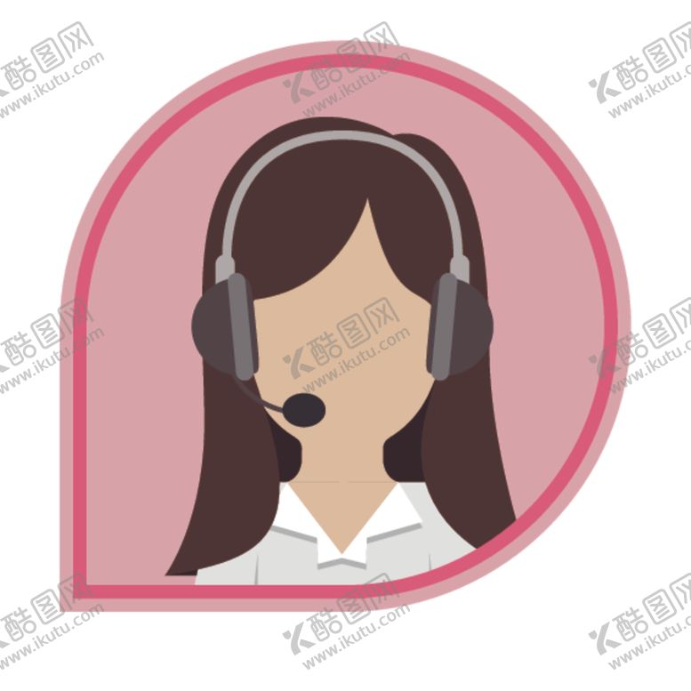 编号：10395804280037194195【酷图网】源文件下载-卡通客服人员