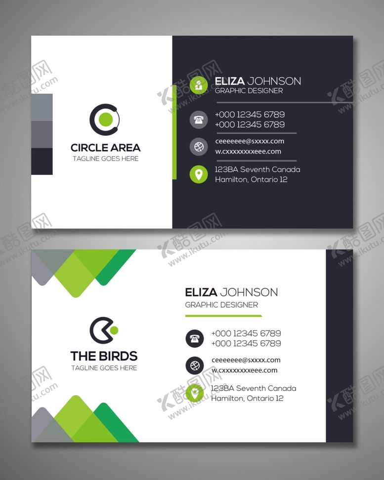 编号：23726509101319149716【酷图网】源文件下载-商务简约名片