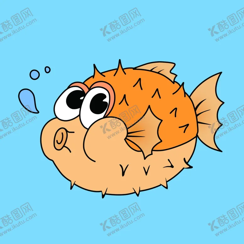 编号：48305602181409332100【酷图网】源文件下载-卡通刺豚