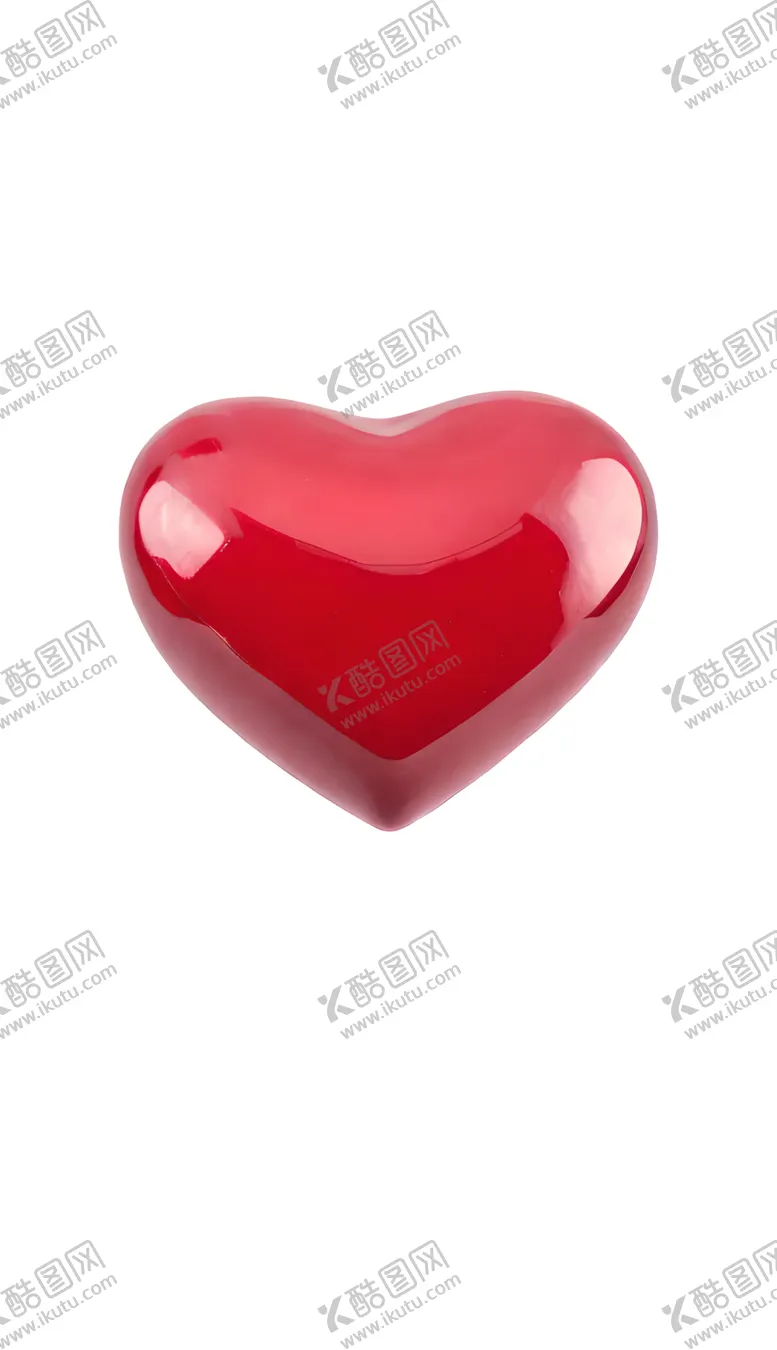 编号：50970601262008293734【酷图网】源文件下载-立体的红色爱心520爱情人节