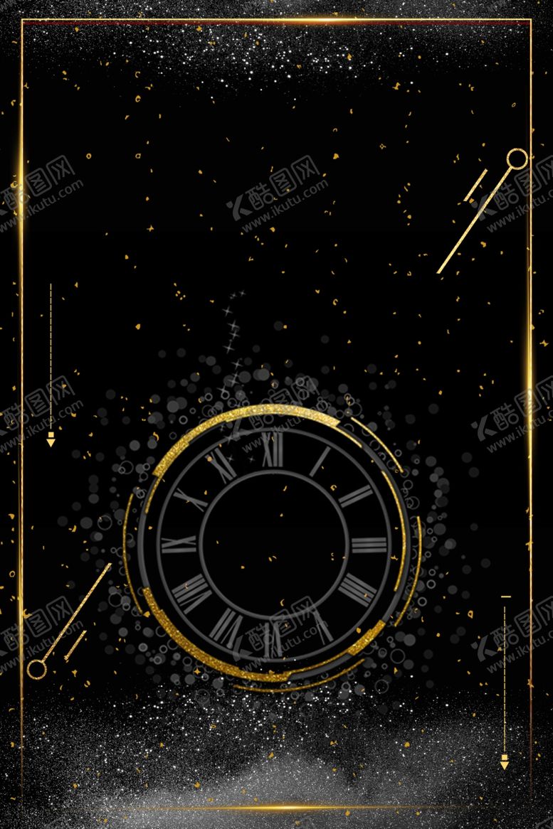 编号：46180109281302287897【酷图网】源文件下载-黑金海报背景