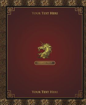 欧式线条纹理欧洲边框