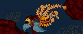 中国风背景淡雅晚会水墨