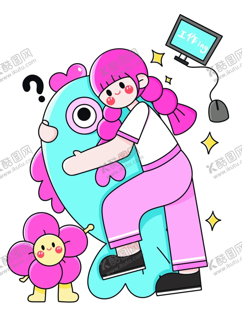 编号：22783303011443086745【酷图网】源文件下载-趣味扁平插画