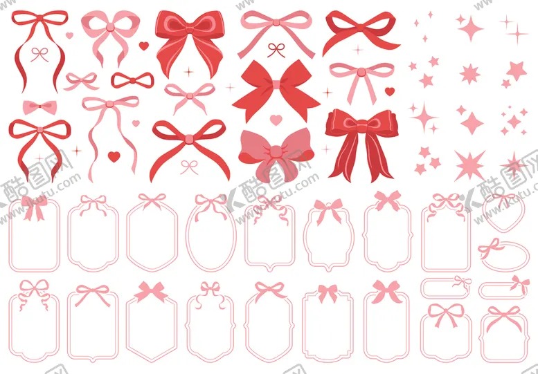 编号：89998812190119542800【酷图网】源文件下载-粉色蝴蝶结