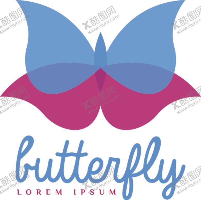 编号：94884810211558511826【酷图网】源文件下载-蝴蝶logo