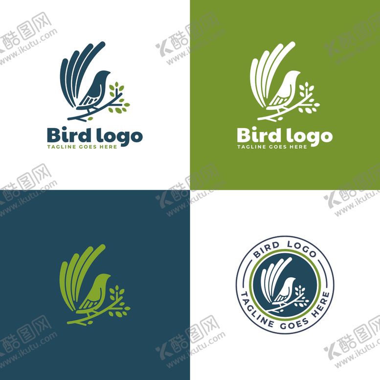 编号：29554909132303066987【酷图网】源文件下载-禽类LOGO标志