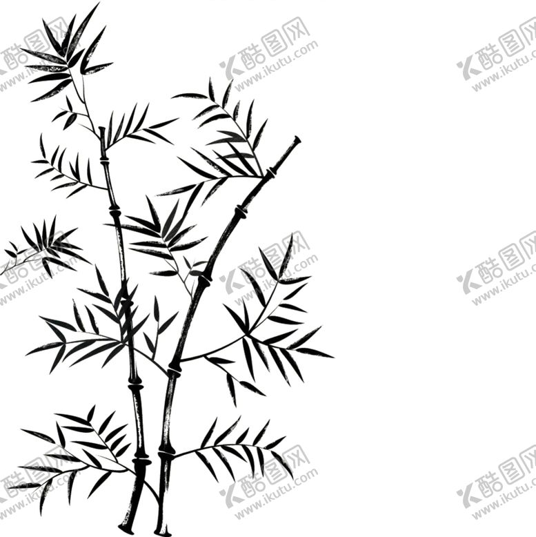 编号：17113105181549109584【酷图网】源文件下载-水墨竹子