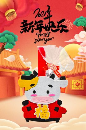新年快乐活动庆祝音派对海报夜场派对烟花晚会