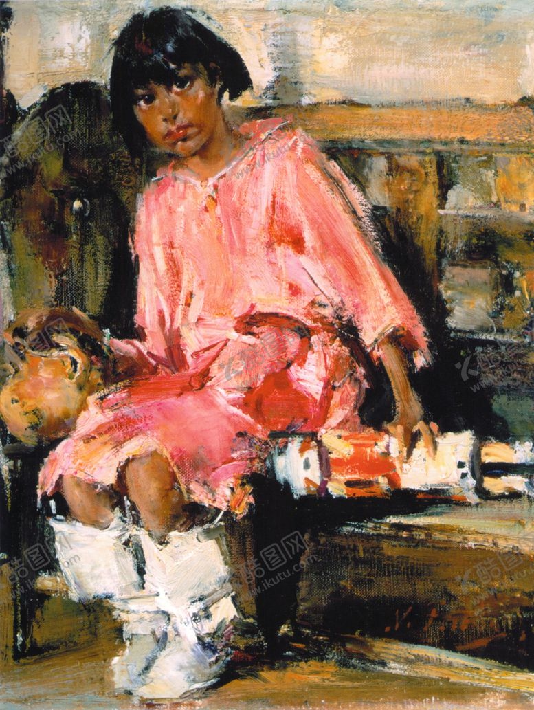 编号：92914609230734508981【酷图网】源文件下载-印象派人物形象油画