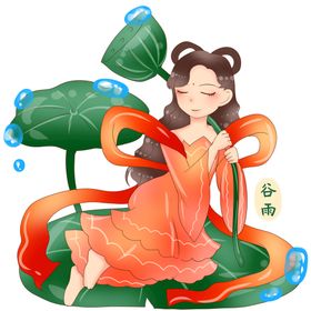 儿童节拿着喇叭的潮流女孩