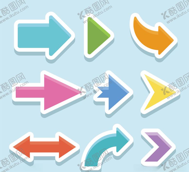 编号：96498009201034545339【酷图网】源文件下载-矢量箭头元素