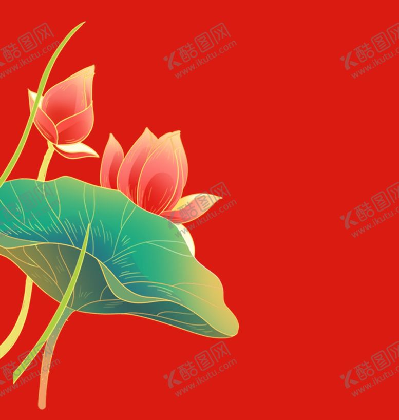 编号：65707002070049265790【酷图网】源文件下载-手绘荷花莲花