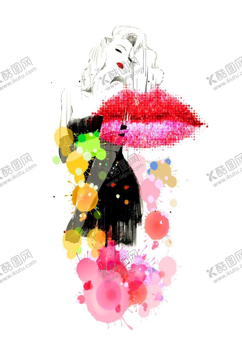 编号：39656801271634056872【酷图网】源文件下载-红唇美女