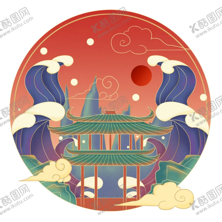 编号：53995402130542002972【酷图网】源文件下载-国潮风元素
