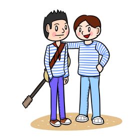 三肥两瘦卡通