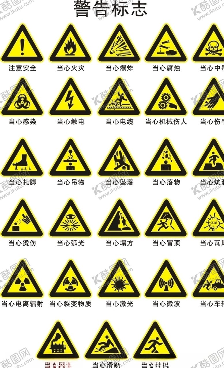 编号：35679507120952227584【酷图网】源文件下载-警告标志