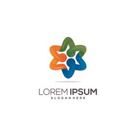 简约图标企业logo志几何