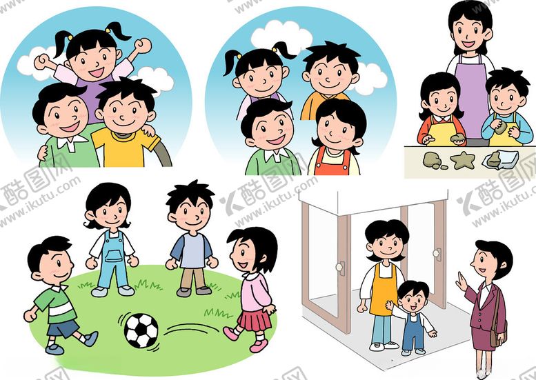 编号：64450810300838559093【酷图网】源文件下载-儿童多样活动欢乐瞬间