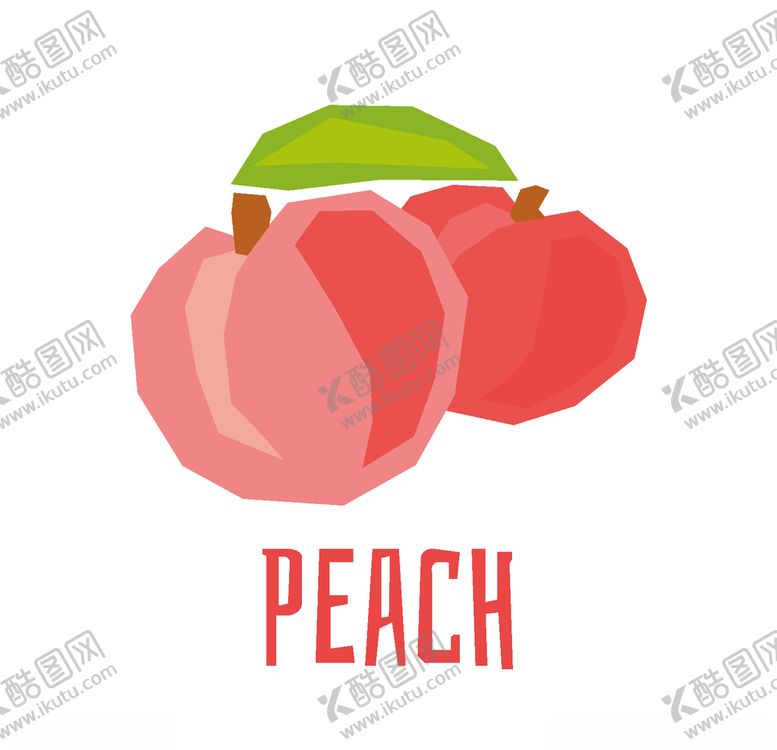 编号：48017406280453524173【酷图网】源文件下载-矢量卡通桃子