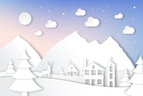 冬天背景风地形日冰雪地
