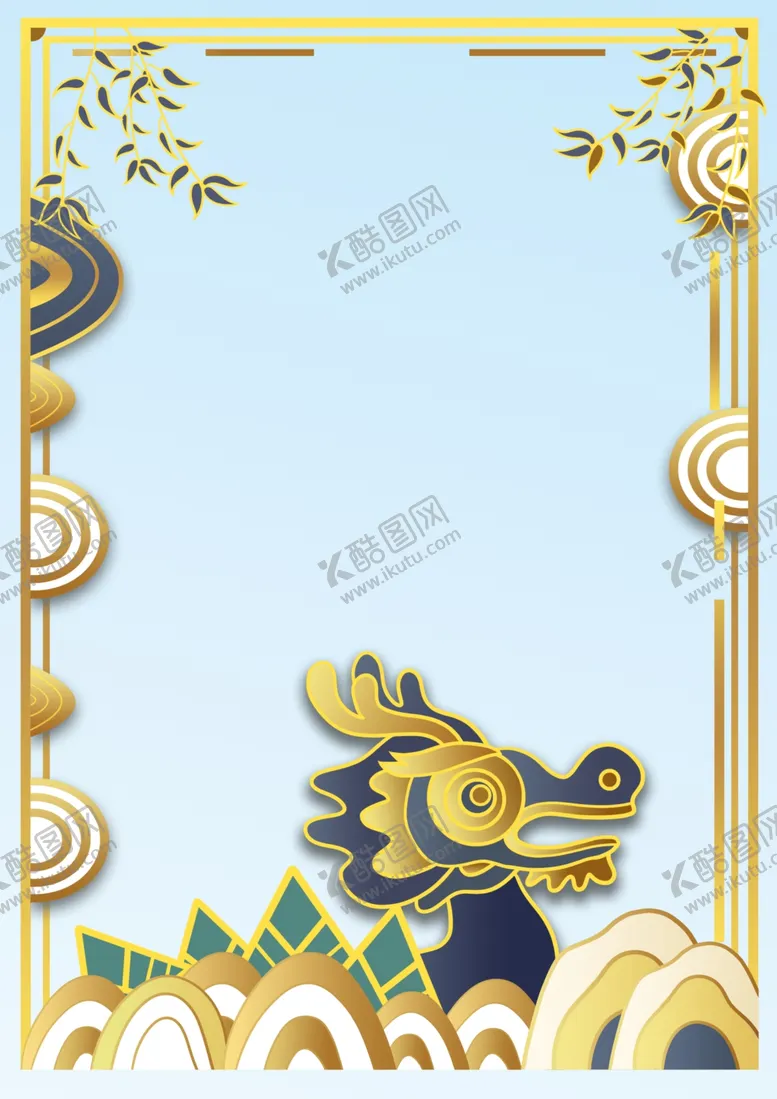 编号：13888201282032168416【酷图网】源文件下载-龙头边框