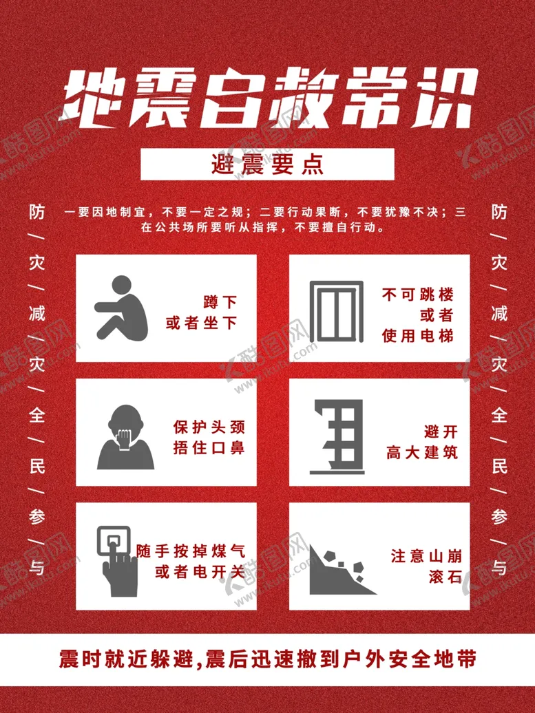 编号：69548706300953171706【酷图网】源文件下载-地震自救常识
