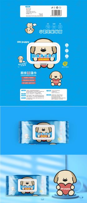 厨房湿巾包装设计