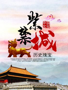 紫禁城旅游海报