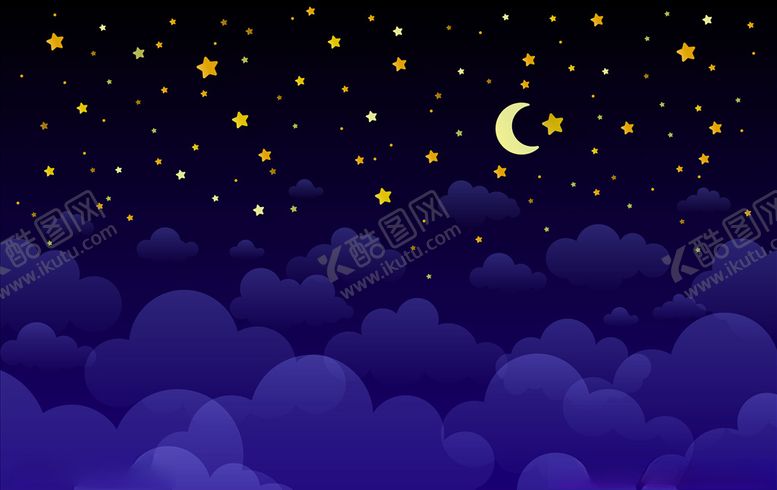 编号：13897909210940169576【酷图网】源文件下载-夜晚星空