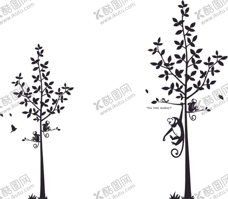 编号：17595409181038097583【酷图网】源文件下载-小树猴子