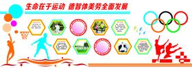 运动体育造型墙