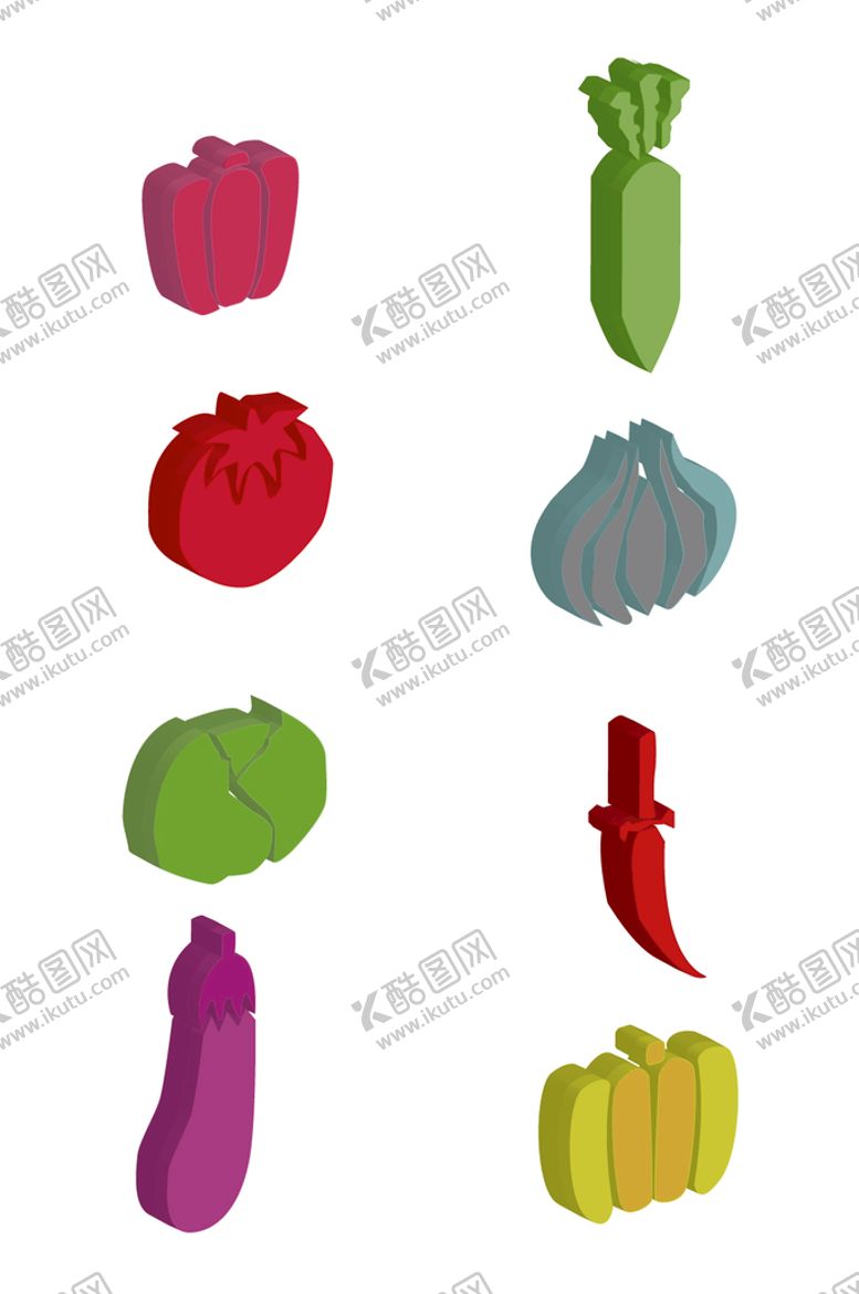 编号：87914110210834531885【酷图网】源文件下载-卡通水果蔬菜