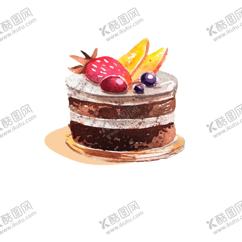 编号：97438910251807151589【酷图网】源文件下载-手绘蛋糕