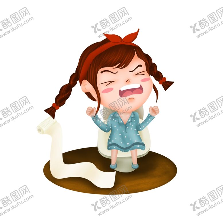 编号：83189207122137561913【酷图网】源文件下载-卡通可爱女孩哭闹
