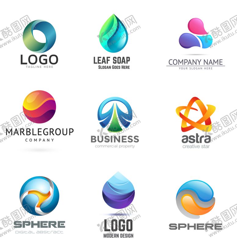 编号：45330711122252567154【酷图网】源文件下载-质感立体科技logo