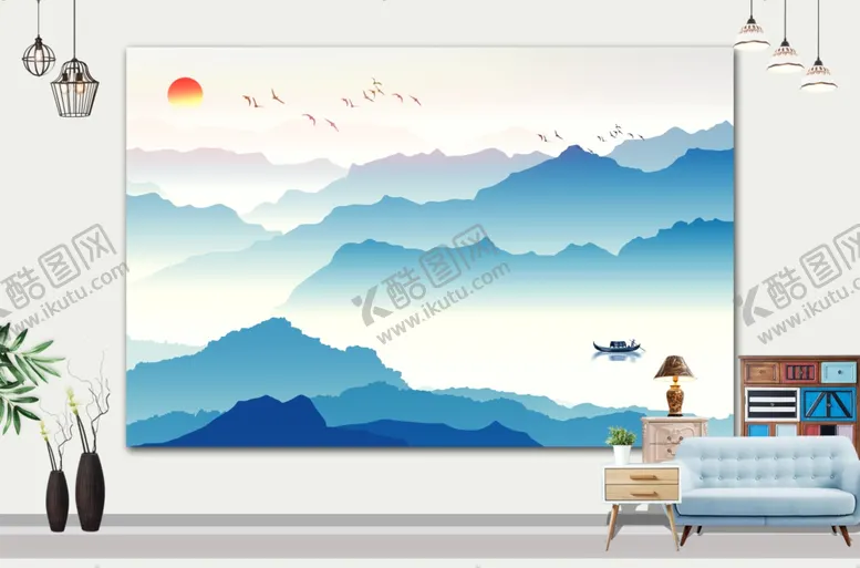 编号：22001001271333254508【酷图网】源文件下载-山水画