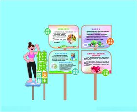 多样指示牌展示丰富信息