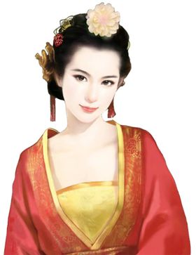 古装帅哥美女插画图片 