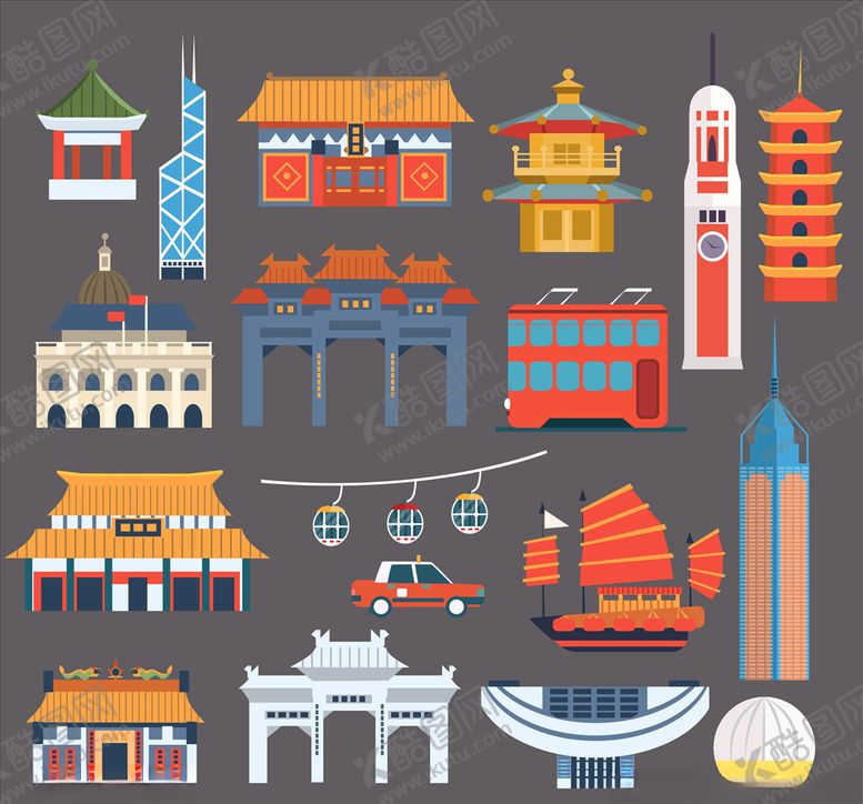 编号：33844306231505282730【酷图网】源文件下载-建筑插画